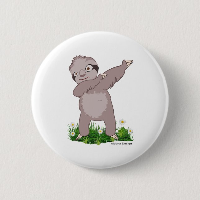 Sloth Dabs Button (Vorderseite)