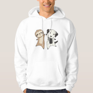 Sloth Dalmatiner Hunde Tierfreunde für Kinder Hoodie