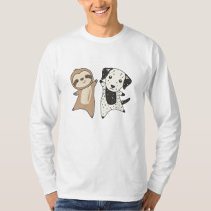 Sloth Dalmatiner Hunde Tierfreunde für Kinder T-Shirt