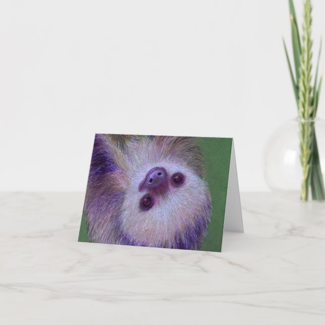 Sloth Dankeskarte (Vorderseite)