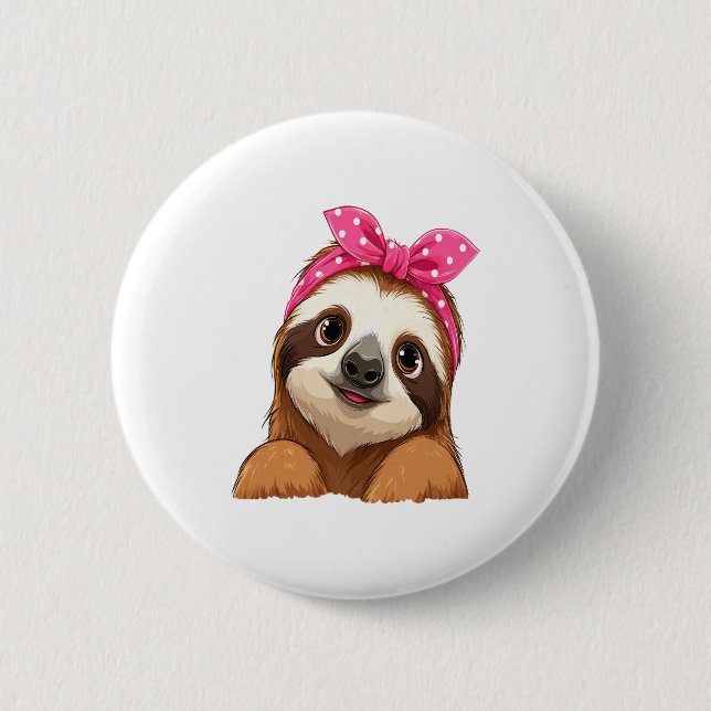 Sloth Design Sloth Button (Vorderseite)
