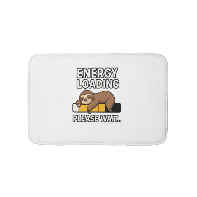 Sloth Energy Rettend Stimmung Badematte (Vorderseite)