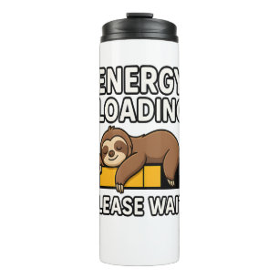 Sloth Energy Rettend Stimmung Thermosbecher
