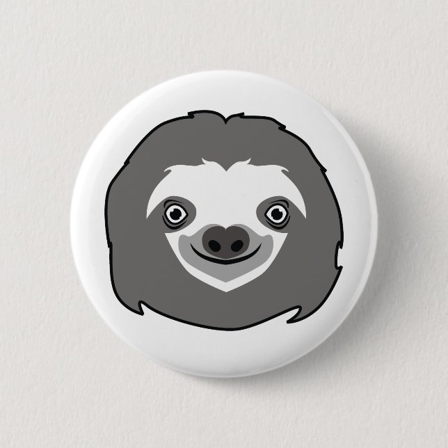 Sloth Face Button (Vorderseite)