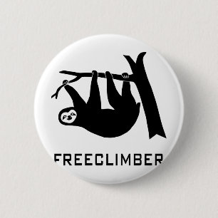 sloth faultier climber freeclimber freeclimbing button