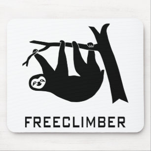 sloth faultier climber freeclimber freeclimbing mousepad
