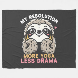 Sloth Fleece Blanket - Mehr Yoga Weniger Drama