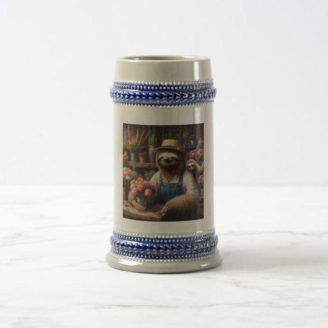 Sloth Florist Bierglas (Mittel)