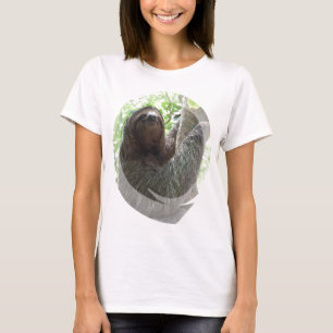 Sloth-Foto-Entwurfs-Damen-angepasster T - Shirt