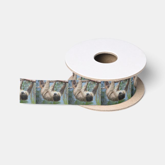 Sloth-Foto Satinband (Spule)