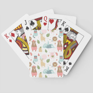 Sloth & Friends Pattern Spielkarten