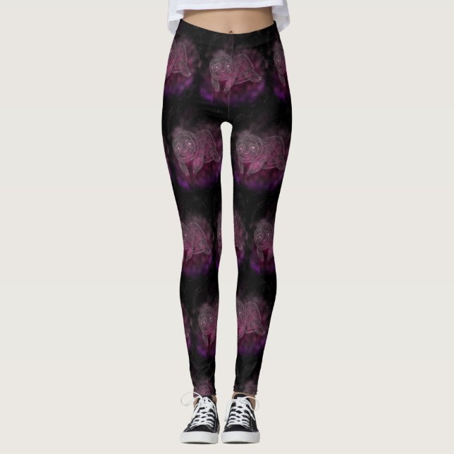 Sloth-Galaxie-Leggings Leggings (Vorderseite)