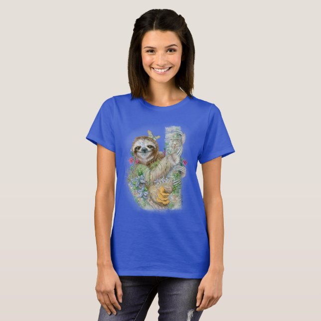 Sloth Garden T - Shirt (Vorne ganz)