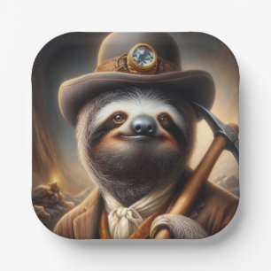 Sloth Gold Miner Pappteller