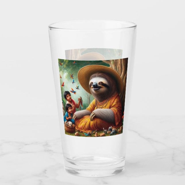 Sloth Grandma Glas (Vorderseite)