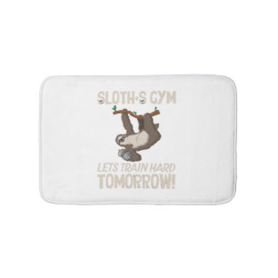 Sloth Gym Lasse hart trainieren Morgen Badematte