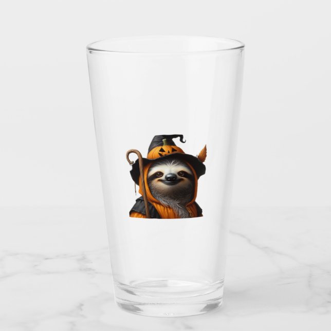 Sloth Halloween Classic T - Shirt Glas (Vorderseite)
