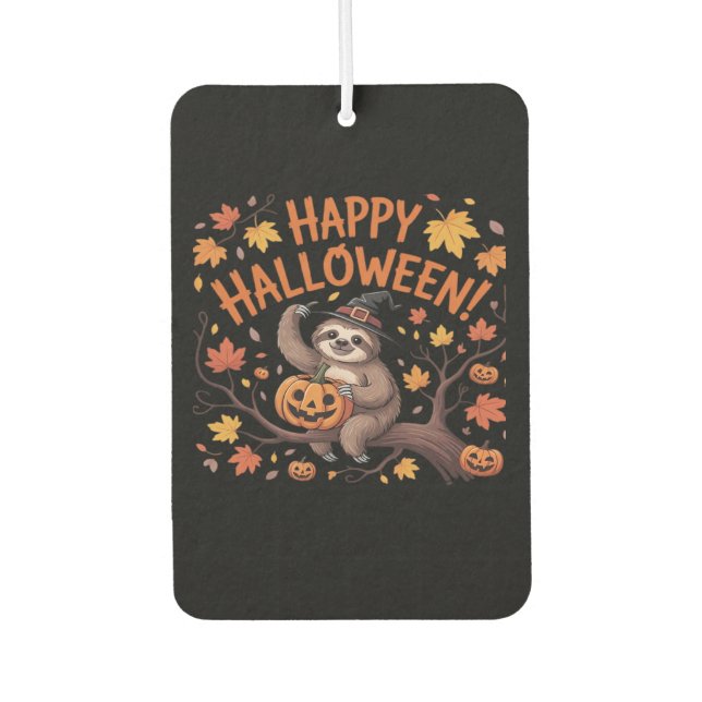 Sloth Halloween Day Classic T - Shirt Autolufterfrischer (Vorderseite)