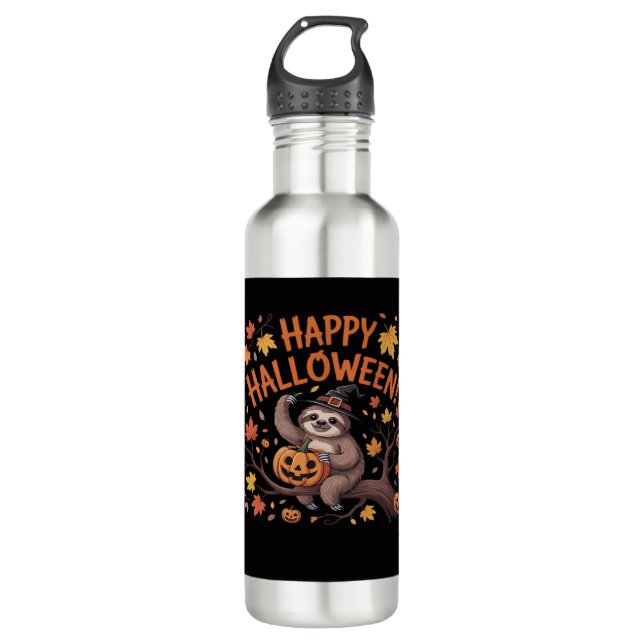 Sloth Halloween Day Classic T - Shirt Edelstahlflasche (Vorderseite)