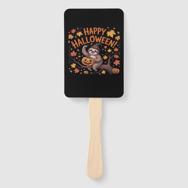 Sloth Halloween Day Classic T - Shirt Fächer (Vorderseite)
