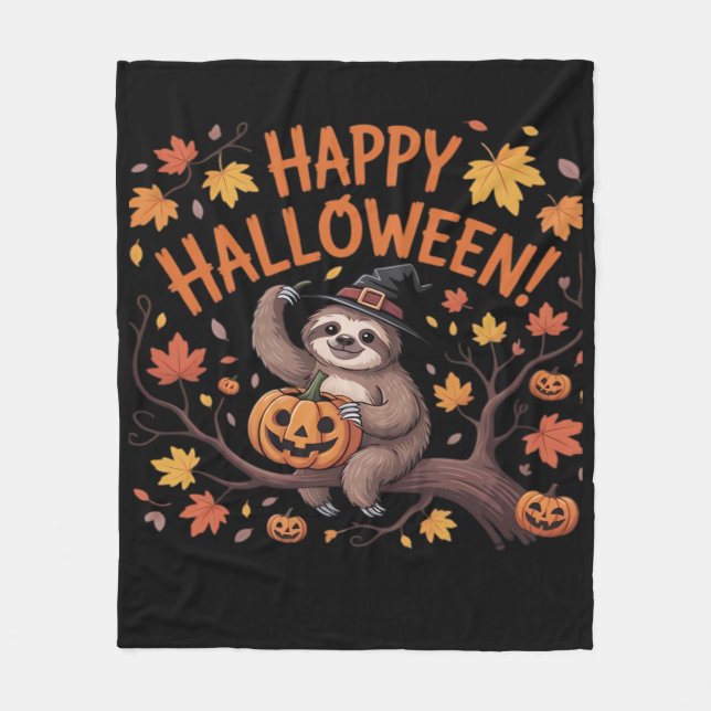 Sloth Halloween Day Classic T - Shirt Fleecedecke (Vorderseite)