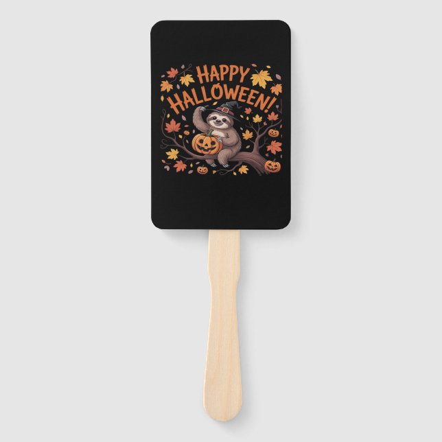 Sloth Halloween Day Oversified T - Shirt Fächer (Vorderseite)
