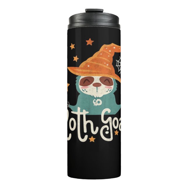 Sloth Halloween Goals Classic T-Shirt Thermosbecher (Vorderseite)