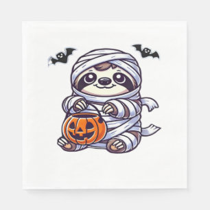 Sloth Halloween Mummy Kids Women Men Sloth Classic Serviette