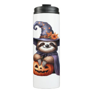 Sloth Halloween Pirate Kids Women Men Sloth Classi Thermosbecher