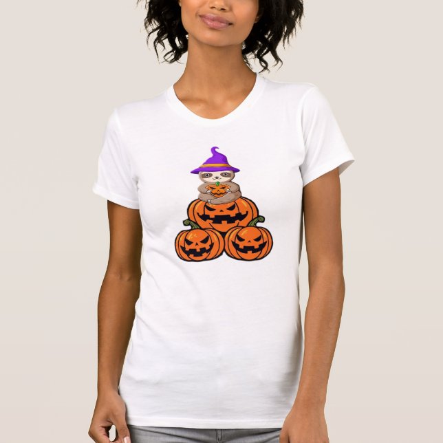 Sloth Halloween Premium T-Shirt (Vorderseite)
