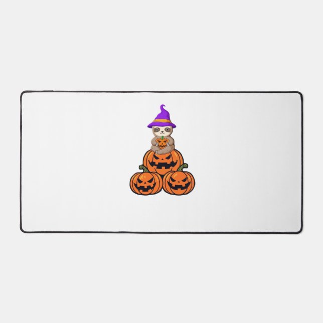 Sloth Halloween Premium T - Shirt Schreibtischunterlage (Vorderseite)