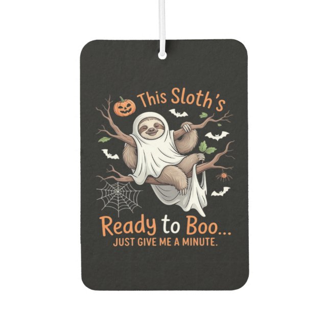 Sloth Halloween Sloths Niedlich Bat Vampire Essent Autolufterfrischer (Vorderseite)