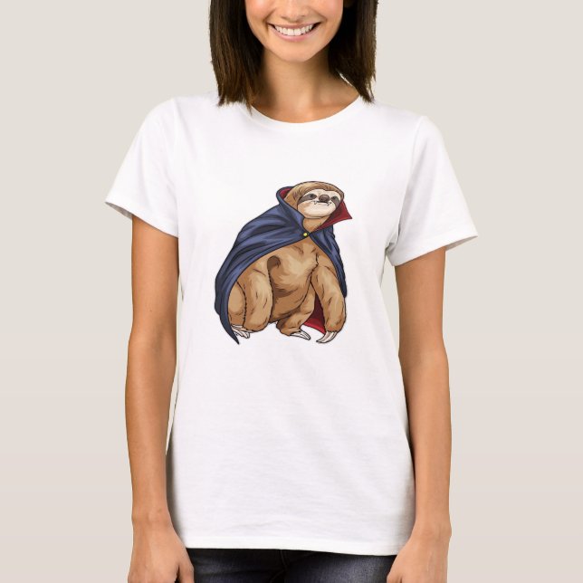 Sloth Halloween Vampire Classic T - Shirt (Vorderseite)