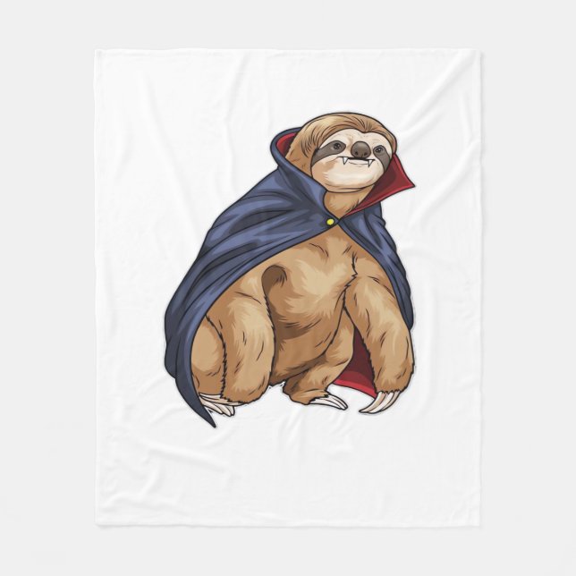 Sloth Halloween Vampire Classic T - Shirt Fleecedecke (Vorderseite)