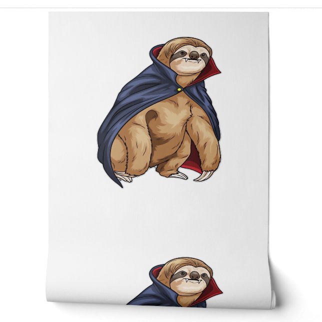 Sloth Halloween Vampire Classic T - Shirt Tapete (Abrollen)
