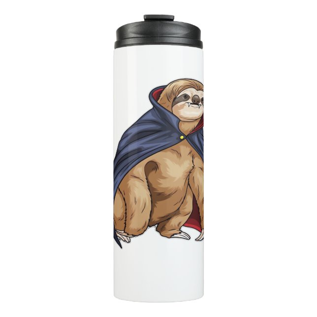 Sloth Halloween Vampire Classic T - Shirt Thermosbecher (Vorderseite)