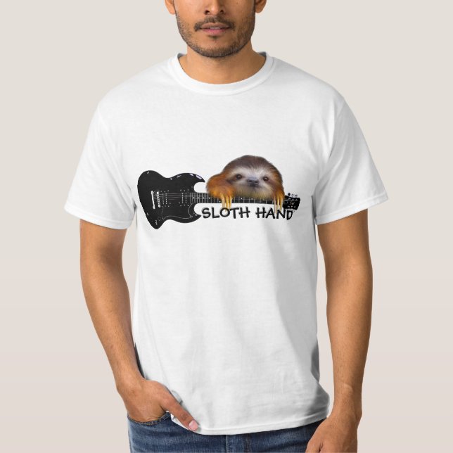 Sloth-Handgitarrist-T - Shirt (Vorderseite)
