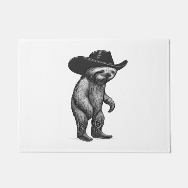 Sloth Howdy Sloth Fußmatte (Vorderseite)
