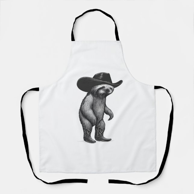 Sloth Howdy Sloth Schürze (Vorderseite)