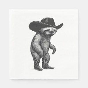 Sloth Howdy Sloth Serviette