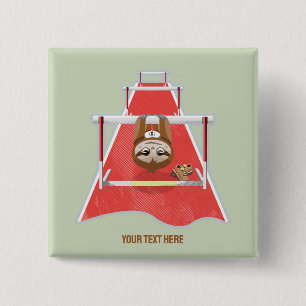 Sloth Hurdles Rennathletik Button