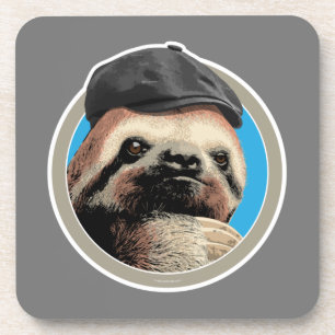 Sloth (in Baker Boy hat) Getränkeuntersetzer