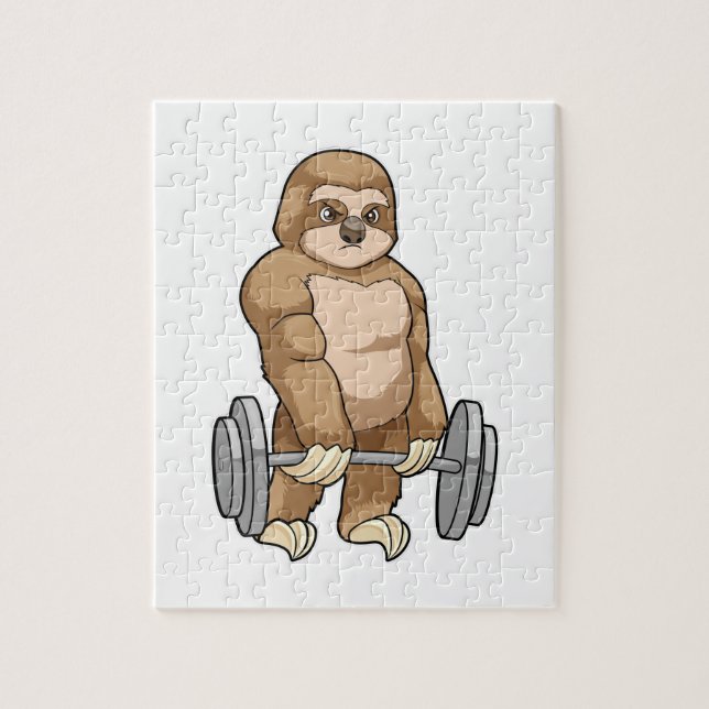 Sloth in Bodybuilding mit Barbell (Vertikal)