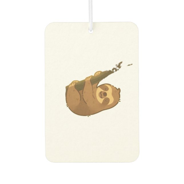 Sloth in his little tree Classic T-Shirt Autolufterfrischer (Vorderseite)