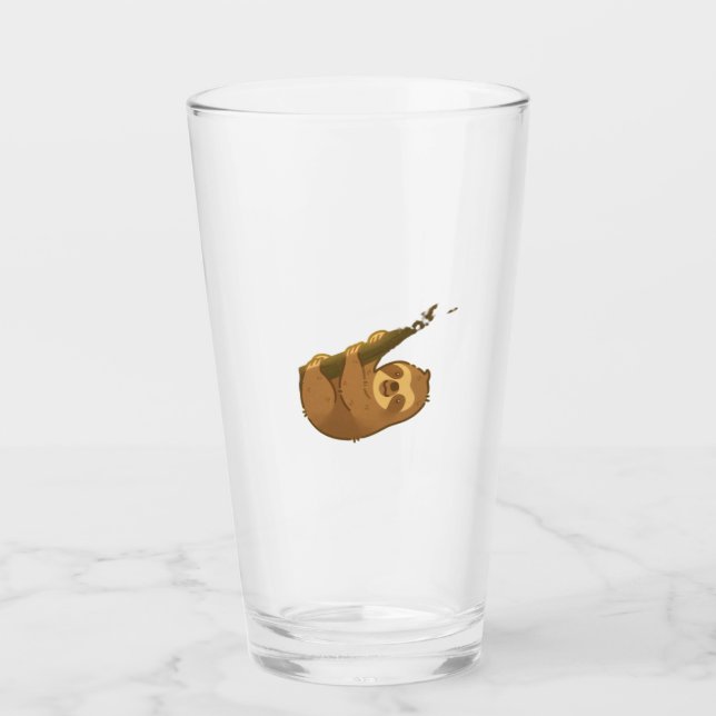 Sloth in his little tree Classic T-Shirt Glas (Vorderseite)