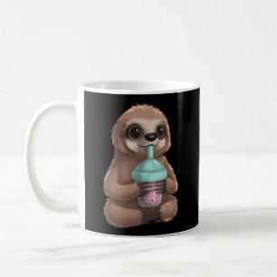 Sloth Kawaii Boba Bubble Milk Tee Tapioca Pearls Kaffeetasse