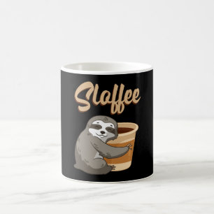 Sloth Lazy Sloths Schlummerschlaf Funny Gift Idee Kaffeetasse