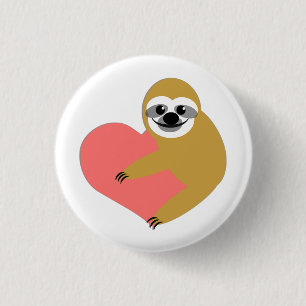 Sloth-Liebe Button