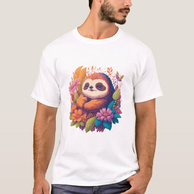 Sloth Liebhaber Gift T-Shirt (Vorderseite)
