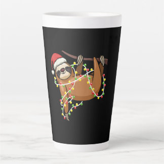 Sloth Lighting Weihnachtsbaum Graphic T-Shirt T - Milchtasse